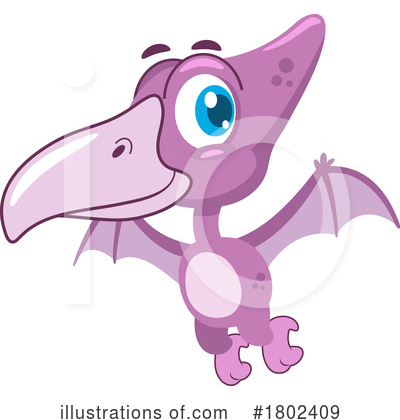 Pterosaur Clipart #1802409 by Hit Toon