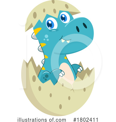 Royalty-Free (RF) Dinosaur Clipart Illustration by Hit Toon - Stock Sample #1802411