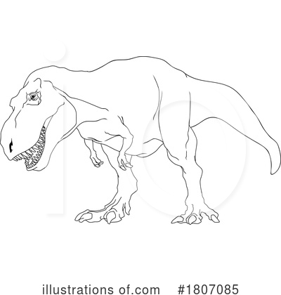 Royalty-Free (RF) Dinosaur Clipart Illustration by Hit Toon - Stock Sample #1807085