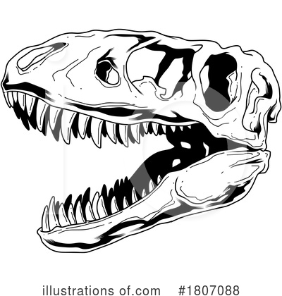 Tyrannosaurus Clipart #1807088 by Hit Toon