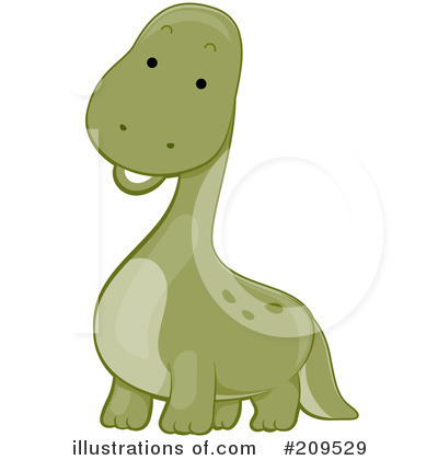 Royalty-Free (RF) Dinosaur Clipart Illustration by BNP Design Studio - Stock Sample #209529