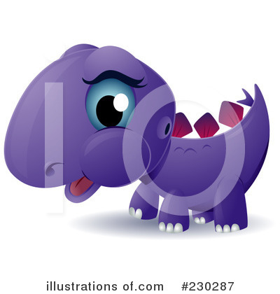 Royalty-Free (RF) Dinosaur Clipart Illustration by BNP Design Studio - Stock Sample #230287