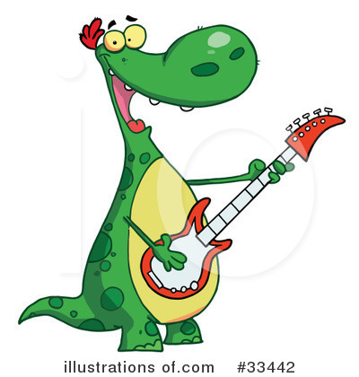 Royalty-Free (RF) Dinosaur Clipart Illustration by Hit Toon - Stock Sample #33442