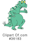 Dinosaur Clipart #36183 by Dennis Holmes Designs
