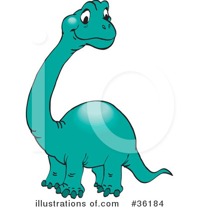 Dinosaur Clipart #36184 by Dennis Holmes Designs