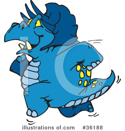 Triceratops Clipart #36188 by Dennis Holmes Designs