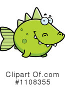 Dinosaur Fish Clipart #1108355 by Cory Thoman