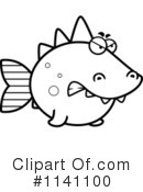 Dinosaur Fish Clipart #1141100 by Cory Thoman