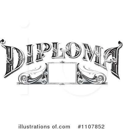 Royalty-Free (RF) Diploma Clipart Illustration by BestVector - Stock Sample #1107852