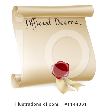 Certificate Clipart #1144061 by AtStockIllustration
