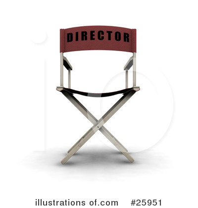 Directors Chair Clipart #25951 by KJ Pargeter