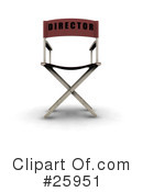 Directors Chair Clipart #25951 by KJ Pargeter