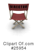 Directors Chair Clipart #25954 by KJ Pargeter