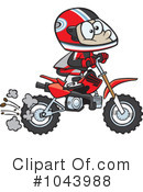 Dirt Bike Clipart #1043988 by toonaday
