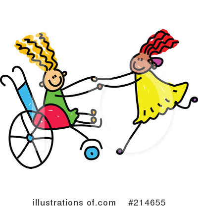 Royalty-Free (RF) Disabled Clipart Illustration by Prawny - Stock Sample #214655