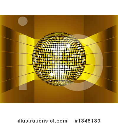 Royalty-Free (RF) Disco Ball Clipart Illustration by elaineitalia - Stock Sample #1348139