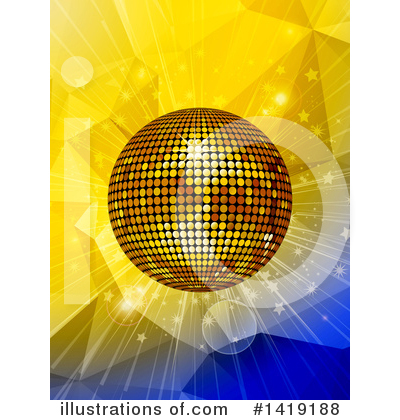 Royalty-Free (RF) Disco Ball Clipart Illustration by elaineitalia - Stock Sample #1419188