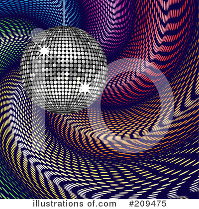 Royalty-Free (RF) Disco Ball Clipart Illustration by elaineitalia - Stock Sample #209475