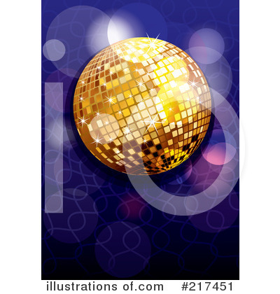 Royalty-Free (RF) Disco Ball Clipart Illustration by MilsiArt - Stock Sample #217451