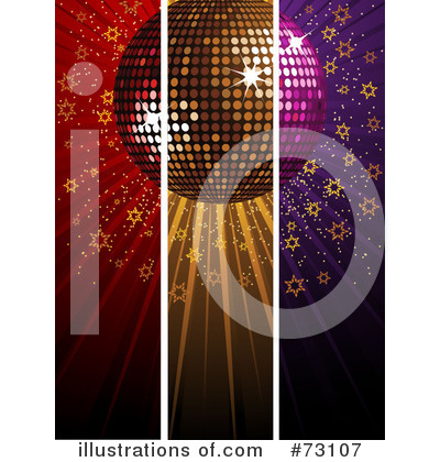 Royalty-Free (RF) Disco Ball Clipart Illustration by elaineitalia - Stock Sample #73107