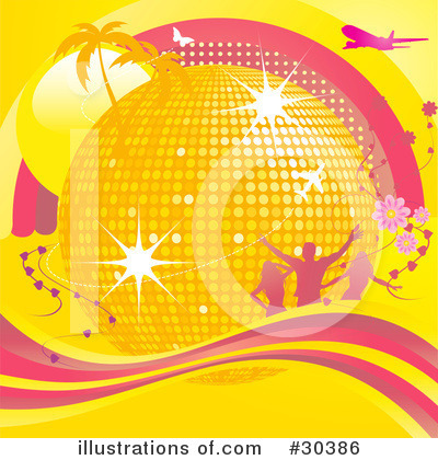 Royalty-Free (RF) Disco Clipart Illustration by elaineitalia - Stock Sample #30386