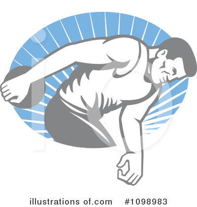 Royalty-Free (RF) Discus Clipart Illustration by patrimonio - Stock Sample #1098983