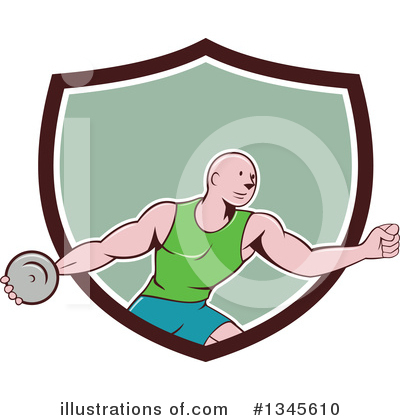 Royalty-Free (RF) Discus Clipart Illustration by patrimonio - Stock Sample #1345610