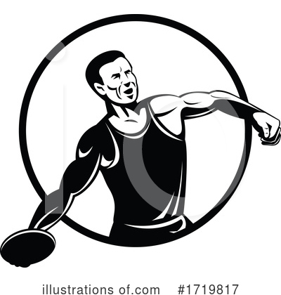 Royalty-Free (RF) Discus Clipart Illustration by patrimonio - Stock Sample #1719817