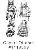 Diver Clipart #1119399 by Prawny Vintage