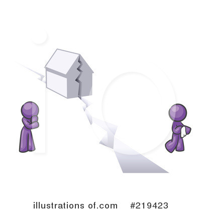 Royalty-Free (RF) Divorce Clipart Illustration by Leo Blanchette - Stock Sample #219423