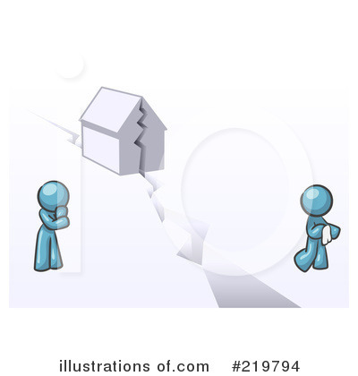 Royalty-Free (RF) Divorce Clipart Illustration by Leo Blanchette - Stock Sample #219794