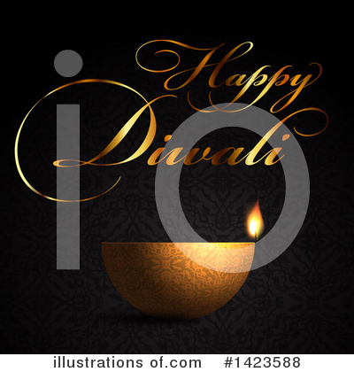 Royalty-Free (RF) Diwali Clipart Illustration by KJ Pargeter - Stock Sample #1423588