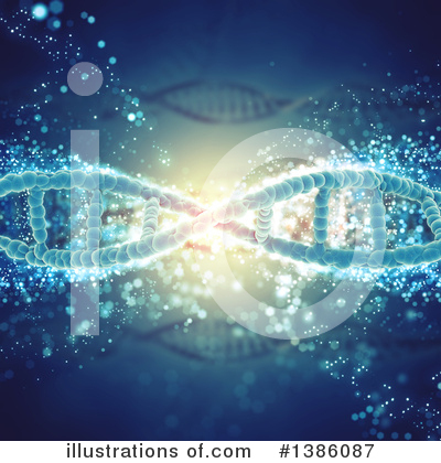 Royalty-Free (RF) Dna Clipart Illustration by KJ Pargeter - Stock Sample #1386087