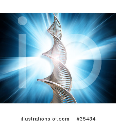 Royalty-Free (RF) Dna Clipart Illustration by KJ Pargeter - Stock Sample #35434