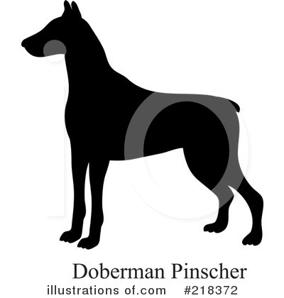 Doberman Clipart #218372 by Pams Clipart