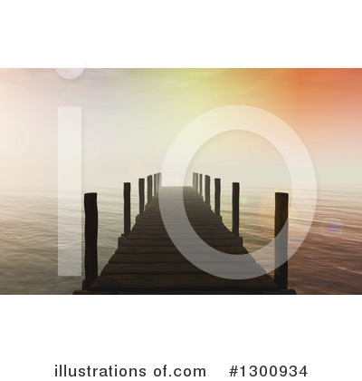 Royalty-Free (RF) Dock Clipart Illustration by KJ Pargeter - Stock Sample #1300934