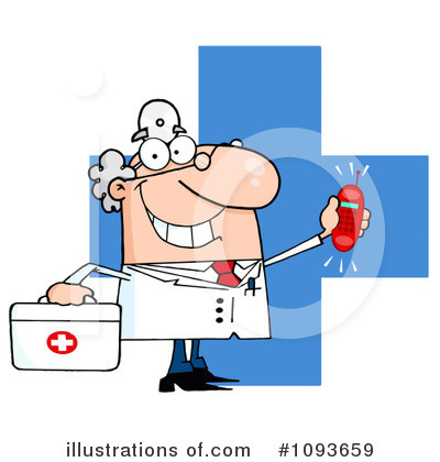 Royalty-Free (RF) Doctor Clipart Illustration by Hit Toon - Stock Sample #1093659