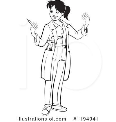 Royalty-Free (RF) Doctor Clipart Illustration by Lal Perera - Stock Sample #1194941