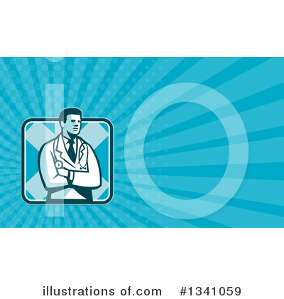 Royalty-Free (RF) Doctor Clipart Illustration by patrimonio - Stock Sample #1341059