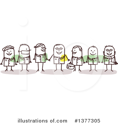 Royalty-Free (RF) Doctor Clipart Illustration by NL shop - Stock Sample #1377305