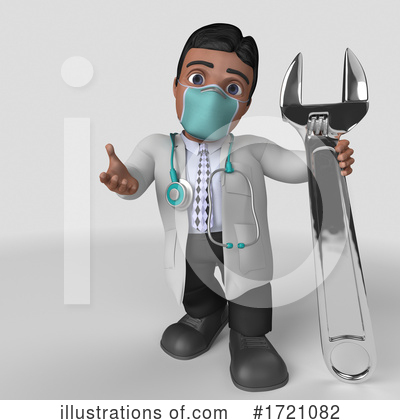 Royalty-Free (RF) Doctor Clipart Illustration by KJ Pargeter - Stock Sample #1721082