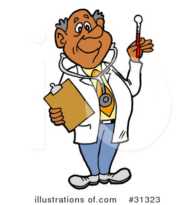 Royalty-Free (RF) Doctor Clipart Illustration by LaffToon - Stock Sample #31323