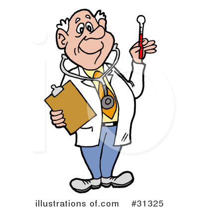 Royalty-Free (RF) Doctor Clipart Illustration by LaffToon - Stock Sample #31325
