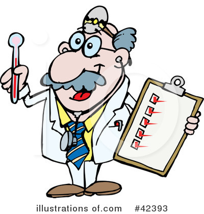 Royalty-Free (RF) Doctor Clipart Illustration by Dennis Holmes Designs - Stock Sample #42393