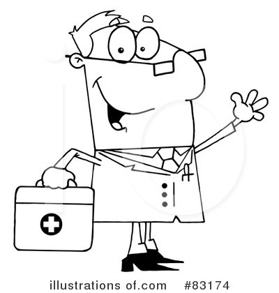 Royalty-Free (RF) Doctor Clipart Illustration by Hit Toon - Stock Sample #83174