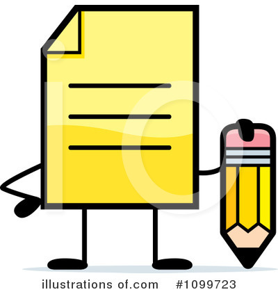 Pencil Clipart #1099723 by Cory Thoman