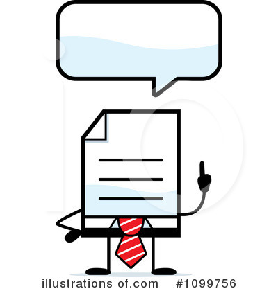 Document Clipart #1099756 by Cory Thoman