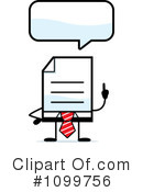 Document Clipart #1099756 by Cory Thoman