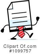 Document Clipart #1099757 by Cory Thoman