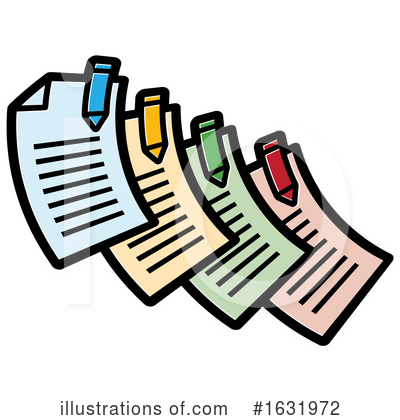 Royalty-Free (RF) Document Clipart Illustration by Lal Perera - Stock Sample #1631972